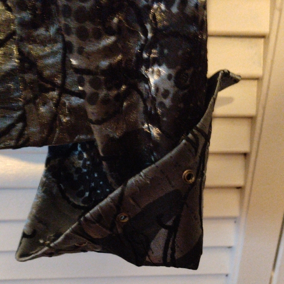 Insight Black and Gray Abstract Metallic Blazer - Picture 7 of 7